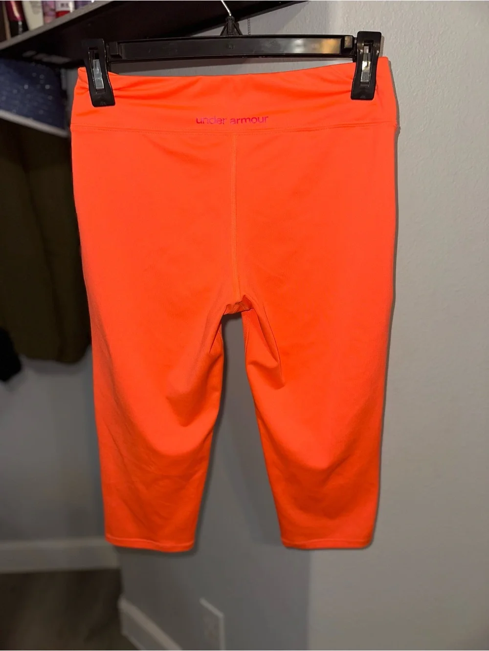 Under Armour Girls Bright Orange Athletic Leggings